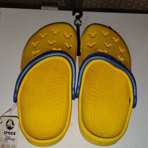 DISNEY YELLOW/BLUE STRAP CROCS BRAND NEW WITH TAGS M3/W5